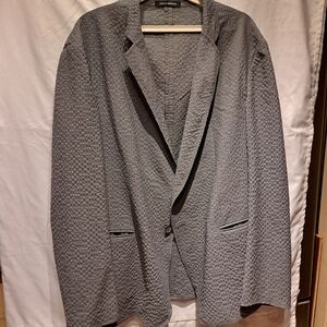 Men's Gray Textured Blazer